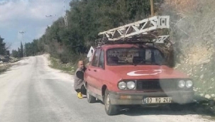 9 metrelik elektrik direğini çalarken yakalanan şüpheli tutuklandı