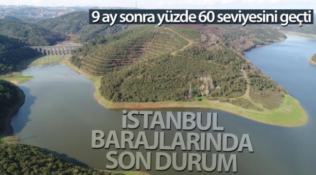 İstanbul'da barajların doluluk oranı yüzde 61’i geçti