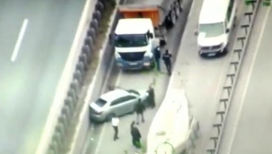 İstanbul'da helikopter destekli denetim! 17 araca ceza yağdı