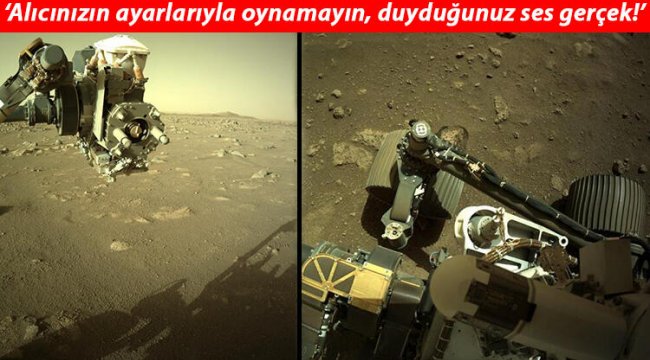 NASA paylaştı! Perseverance uzay aracı Mars’ın seslerini yolladı!