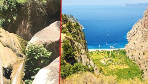 Turizm cenneti Kelebekler Vadisi'nde tabiat katili hat! Şelaleyi kuruttular