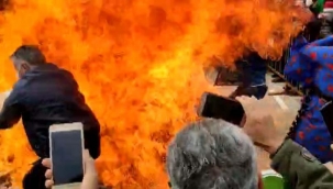 Van'da nevruz tedbirlerle kutlandı; ateş yakarken yanma tehlikesi geçirdiler