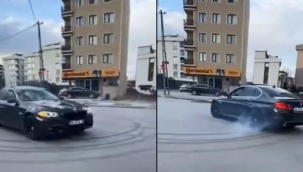 Yaptığı driftleri sosyal medyada yayınlayınca yakalandı