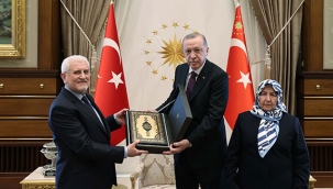 Erdoğan, şehit savcı Kiraz'ın anne ve babasını kabul etti