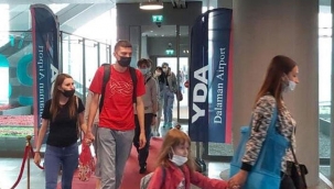 İlk Rus kafilesi Bodrum'a geldi