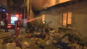 İzmir'de yangın paniği! 1 kişi yaralandı