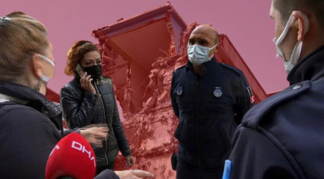 Yıkılan binanın yanında yaşayan komşular isyan etti: ‘Sallanıyoruz’