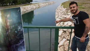 Eğirdir Gölü'ndeki su samuru görüntüsü şaşırttı