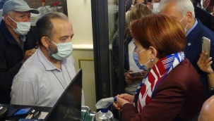 İYİ Parti Genel Başkanı Meral Akşener, Karabük'te esnafı ziyaret etti