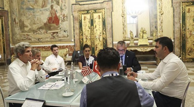 Bakan Kurum, Biden'ın İklim Özel Temsilcisi Kerry ile görüştü