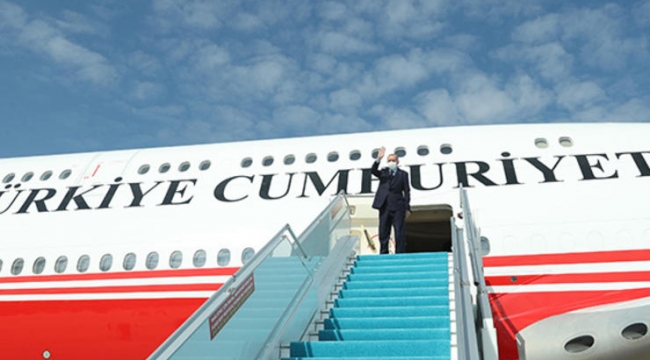 Cumhurbaşkanı Erdoğan, Rusya'ya gitti