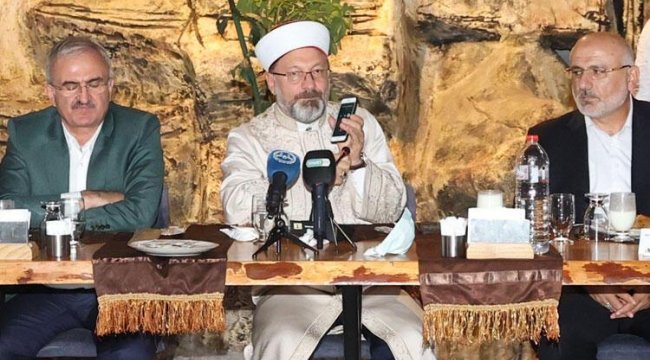 Erdoğan telefonla hitap etti, Diyanet'e destek mesajı verdi