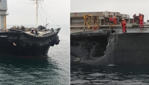 Marmara Denizi’nde kaza! İki gemi çarpıştı