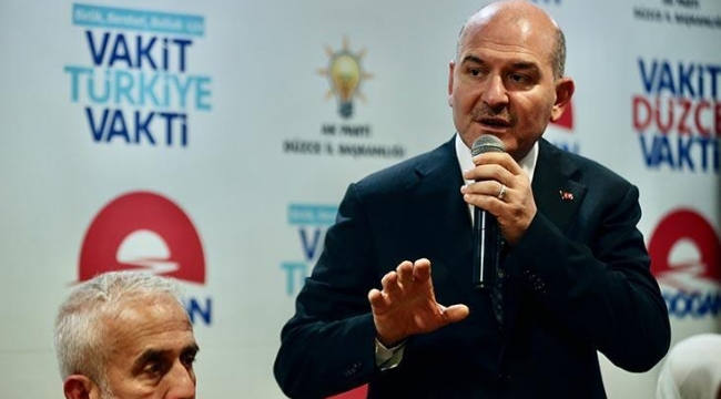 Bakan Soylu, AK Parti Düzce İl Başkanlığını ziyaret etti