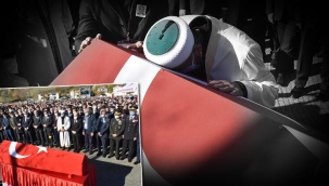 Şehit polis memuru Yusuf Ceylan'a son veda! Bir babanın en zor görevi