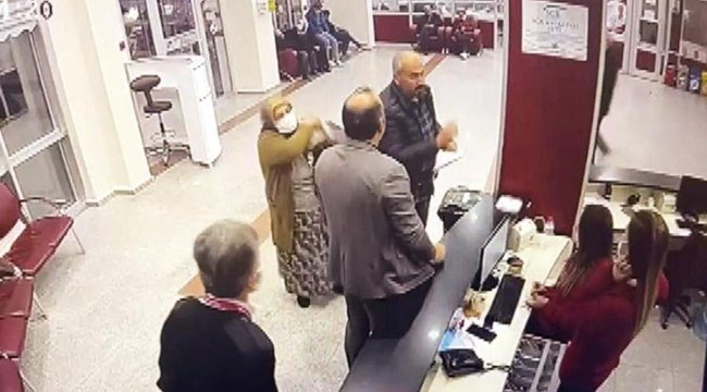 Kolonya şişesiyle doktora saldırı