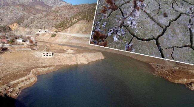 Torul Baraj Gölü'nde su seviyesi 45 metre çekildi