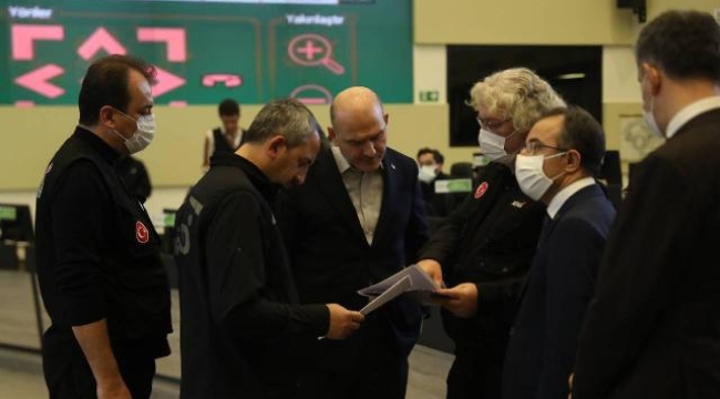 Bakan Soylu, kar yağışına karşı alınan tedbirleri inceledi