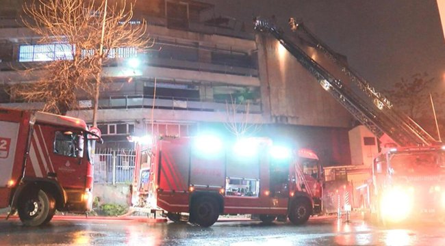 Bayrampaşa'da imalathanede yangın