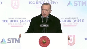 Cumhurbaşkanı Erdoğan'dan 'yerli ve milli dikey atım sistemi' mesajı