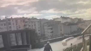 Üsküdar'da dün yaşanan patlamanın görüntüleri çıktı