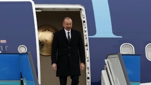 Azerbaycan Cumhurbaşkanı Aliyev, Türkiye'ye geldi