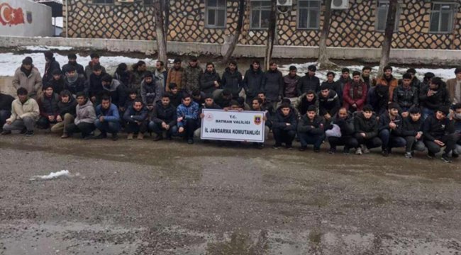 Batman’da 62 düzensiz göçmen yakalandı