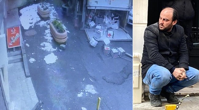 Beyoğlu'nda faciadan dönüldü! Kazanın şokunu yaşayan sürücü bakakaldı