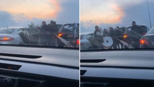 Bursa'da yolu kapatıp oyun oynayanlara cezai işlem