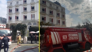 Büyükada’da tarihi otelde yangın paniği