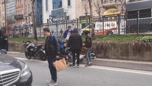 Eyüpsultan'da motosikleti çalındı karakola giderken kaza yaptı