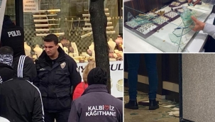 Kağıthane'de otomatik silahlarla kuyumcu soygunu! Havaya ateş açarak kaçtılar