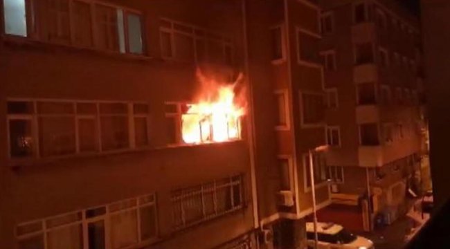 Şişli'de yangın paniği! Apartmandan alevler yükseldi