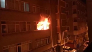 Şişli'de yangın paniği! Apartmandan alevler yükseldi