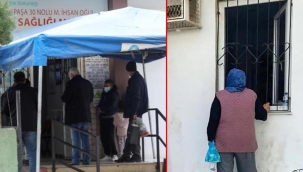 Antalya'da sağlık merkezinde içeri alınmayan hastaya pencereden muayene!