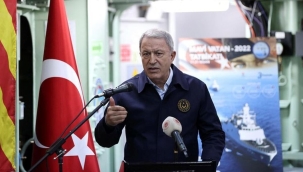 Bakan Akar'dan Mavi Vatan Tatbikatı'nda Yunanistan’a dostluk eli mesajı