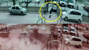 Otomobilini kurtarmak isterken felaketi yaşadı
