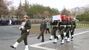 Şehit teğmen Kaan Kanlıkuyu törenle memleketine uğurlandı