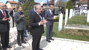 Şentop, Saraybosna’da Kovaçi Şehitliği’ni ziyaret etti