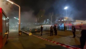 Taksim Metro İstasyonu'nda korkutan yangın