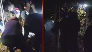 Trabzon'da feci kaza! Hafif ticari araç dereye yuvarlandı: 2 ölü