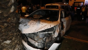 Adana’da polis aracıyla otomobil çarpıştı: 4 yaralı