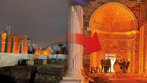 Athena'ya ihanet! Side antik kentine bar açtılar