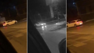 Bayrampaşa’da drift anları kamerada