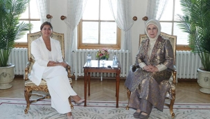 Emine Erdoğan Kolombiya Cumhurbaşkanı Marquez'in eşi María Juliana Ruiz'le görüştü