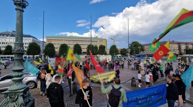 NATO müzakereleri devam ederken PKK/YPG yandaşları İsveç'te sokağa indi