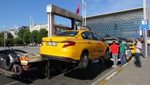 Taksim'de taksi denetimi: Ceza yağdı