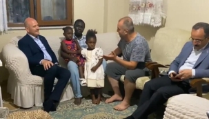 Bakan Soylu ırkçı saldırıya uğrayan aileyi ziyaret etti: Bizde yabancı düşmanlığı olmaz