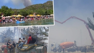 Datça'da orman yangını! Yerleşim yerlerine yakın, şiddetli rüzgar var