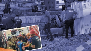Şişli’de inşaatta toprak kayması: 2 yaralı